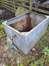 Large galvanised water tank - galvanised,