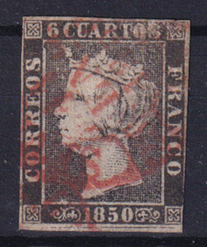 Spain 1850 edifil isabel - isabel, ii