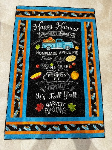 Handmade autumn lap quilt - handmade,