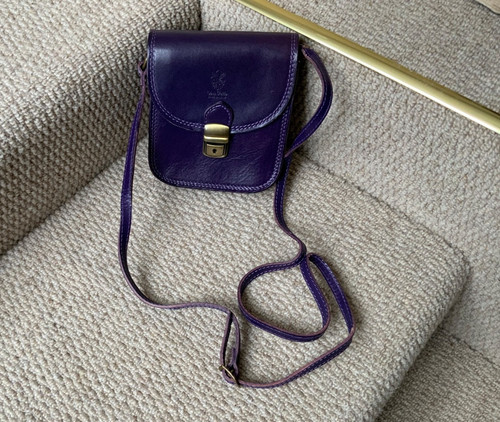 Vera pelle purple leather - pelle,