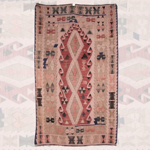Vintage beige southwestern rug - vintage,
