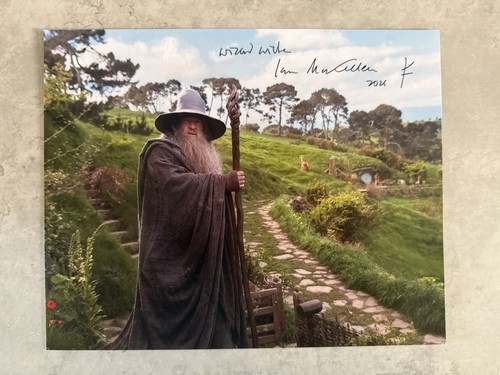 Sir ian mckellen hand - hand, signed
