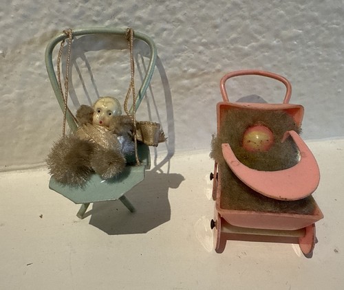 Vintage miniature doll - vintage,