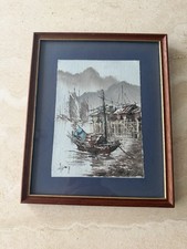 Vintage framed oil - vintage, painting