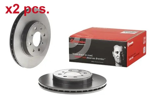 Pcs front brake disc - x2,