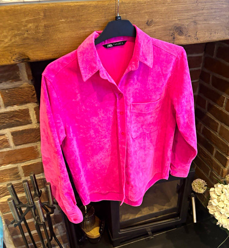 Zara pink corduroy button - zara,