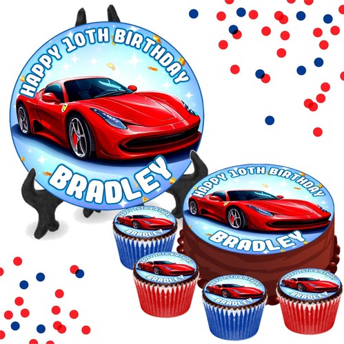 Red sports car - red, personalised