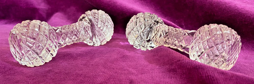Crystal glass knife rests - 2,