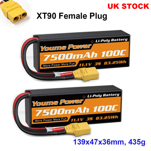 2pcs youme 7500mah 3s - 2pcs,