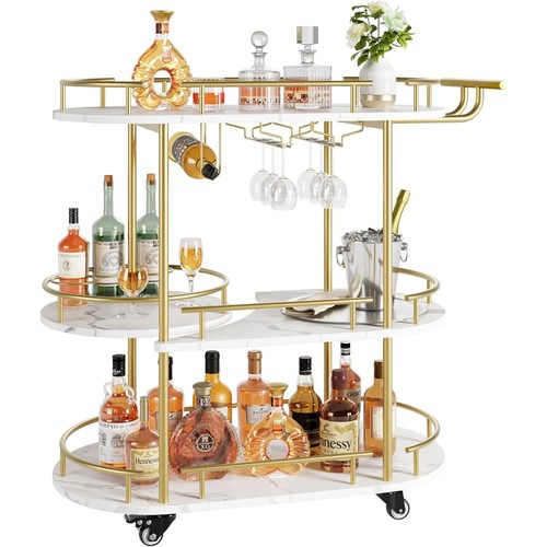 Tier kitchen cart - 3-tier, bar