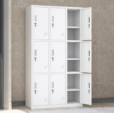 White steel locker storage - locker,