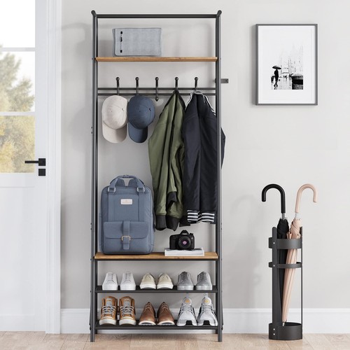 Hall tree with shoe - 4-in-1,