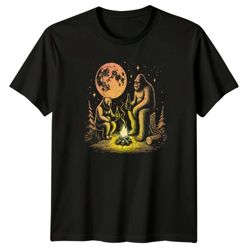 Bigfoot bear and beer - beer, camping