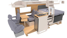 Camper van conversion flat - camper,