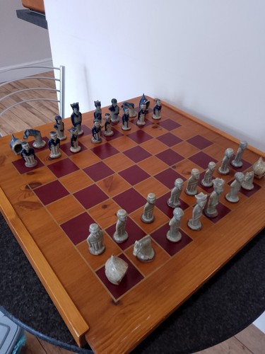 African chess set - african,