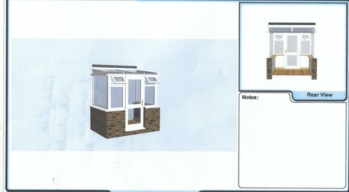White double glazed upvc - , front