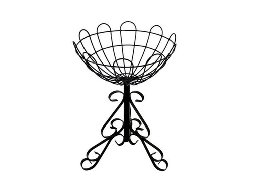 Basket stand black plastic - basket,