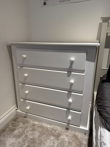 White chest drawers used - drawers,