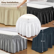 Elasticated bed skirt ruffled - skirt,