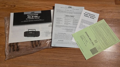Jvc x105 instruction manual - jvc,