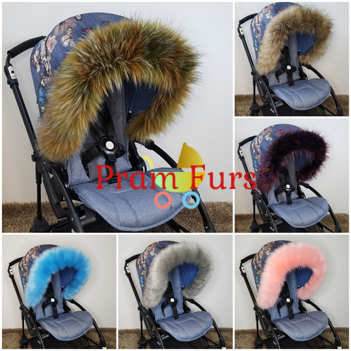 Pram fur hood trim - trim, stroller