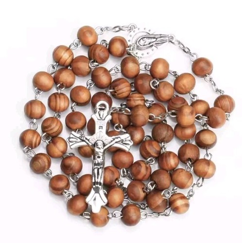 Wooden rosary beads - beads, stock