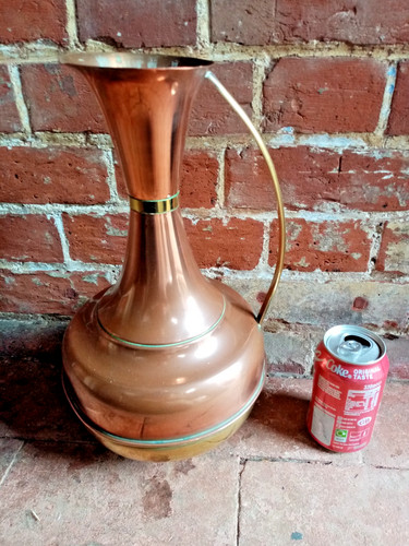 1960 large copper vase jug - 1960's,