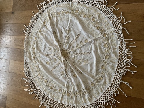 Vintage crochet embroidery - vintage, crochet/embroidery