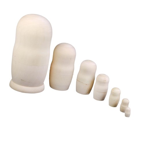 Unpainted matryoshka wooden - matryoshka,