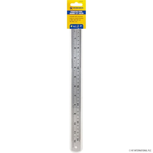 Stainless steel ruler - steel,