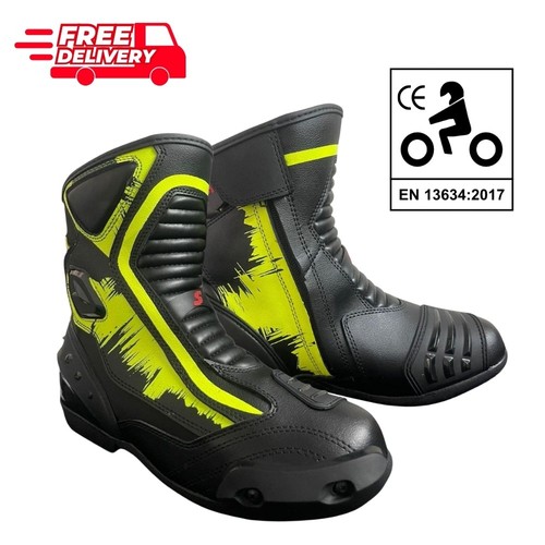 Mens hiviz black leather - mens,