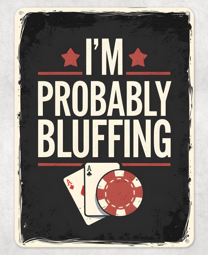 Probably bluffing poker - i'm,