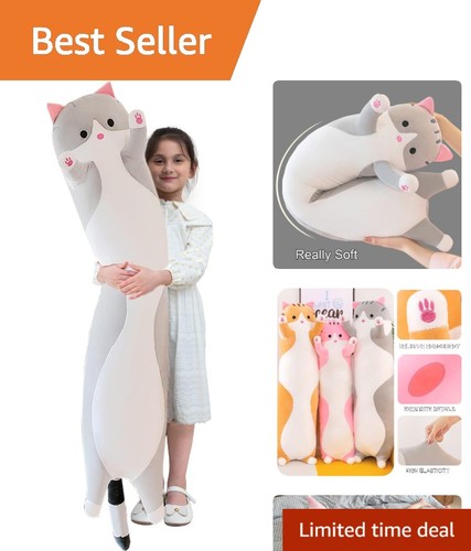 Charming long cat pillow - charming,