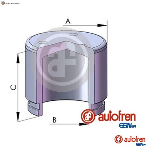 Piston brake caliper d025819 - brake,