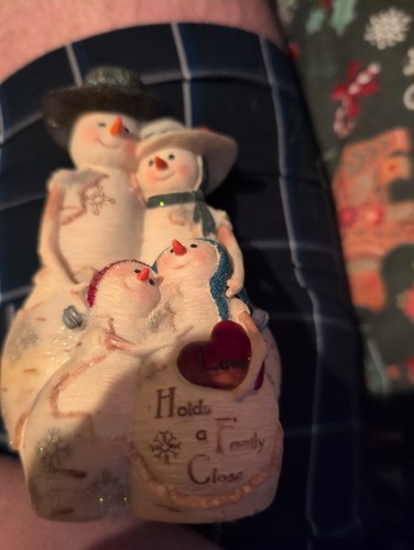 Birch house christmas snowman - birch,