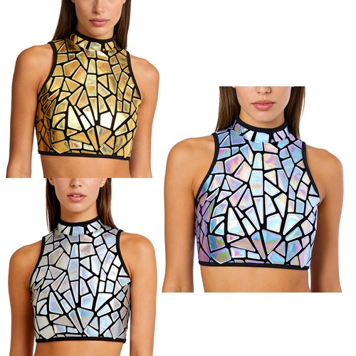 Women stand collar sequin - uk,