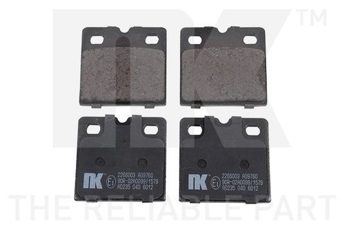 Rear brake pad set - nk, for