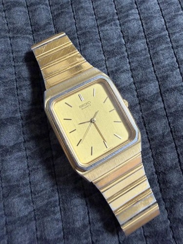 Seiko quartz gold square - quartz,