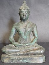 Antique thai bronze buddha - antique,