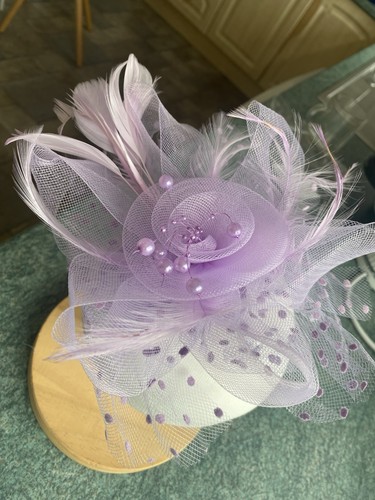 Pretty lilac fascinator with - pretty,