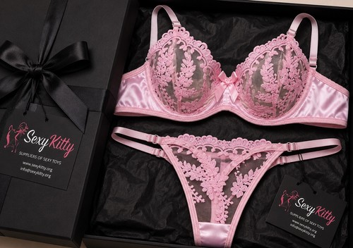 Sexy kitty pink lace - sexy, floral