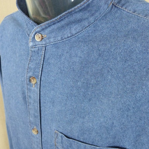 Mens denim shirt grandad - m&s,