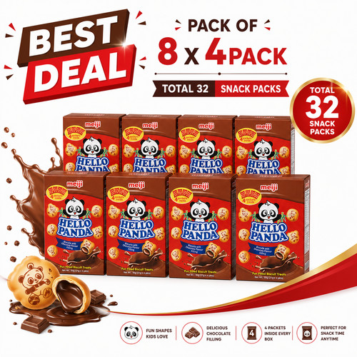 Meiji hello panda biscuits - hello,