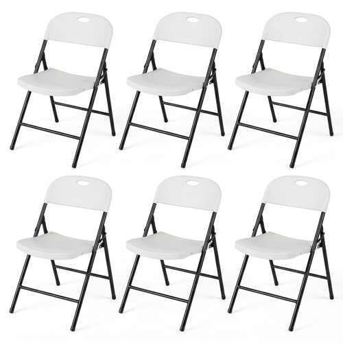 Folding plastic chairs - plastic, set