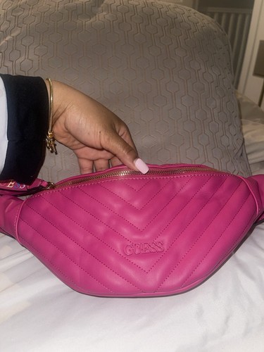 Pink guess bumbag - pink,