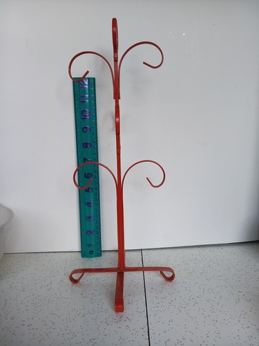 Vtg metal red - cup, mug