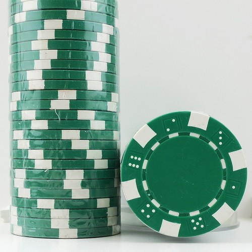 Green dice 14g clay - x, dice,