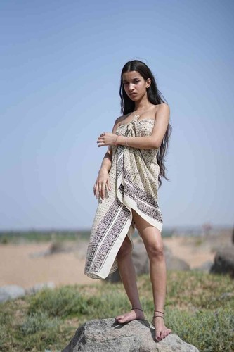 Boho hand block - block, sarong