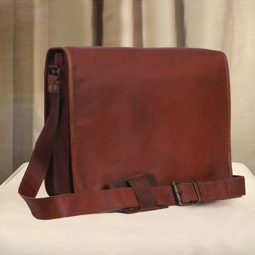 Leather briefcase men laptop - leather, men's