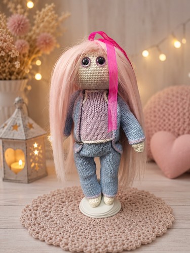 Handmade crochet doll 27 - –,